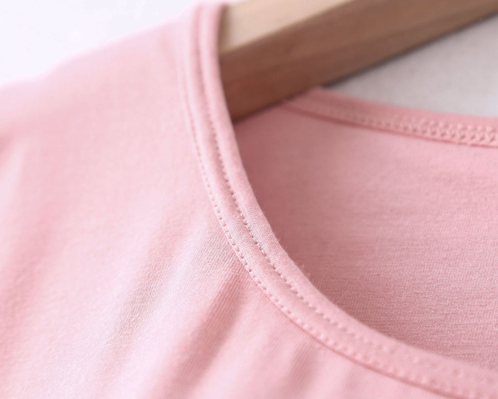 Modal Women's Short-sleeved Pajamas Set with Chest Pad Five-finger Cup Large Size Bra-free Half-sleeved Loose Shorts Home Clothes