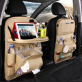 PU Leather Car Seat-Back Organizer with Tray - product photo 11