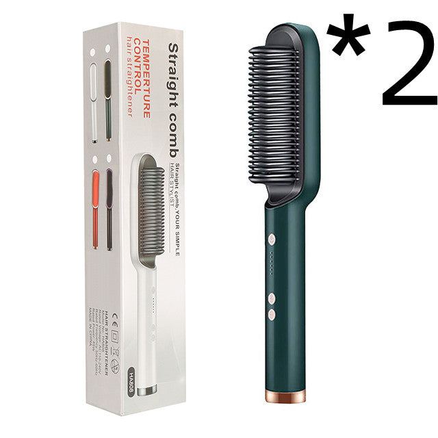 2-in-1 Hair Straightener & Curling Brush - product photo 3