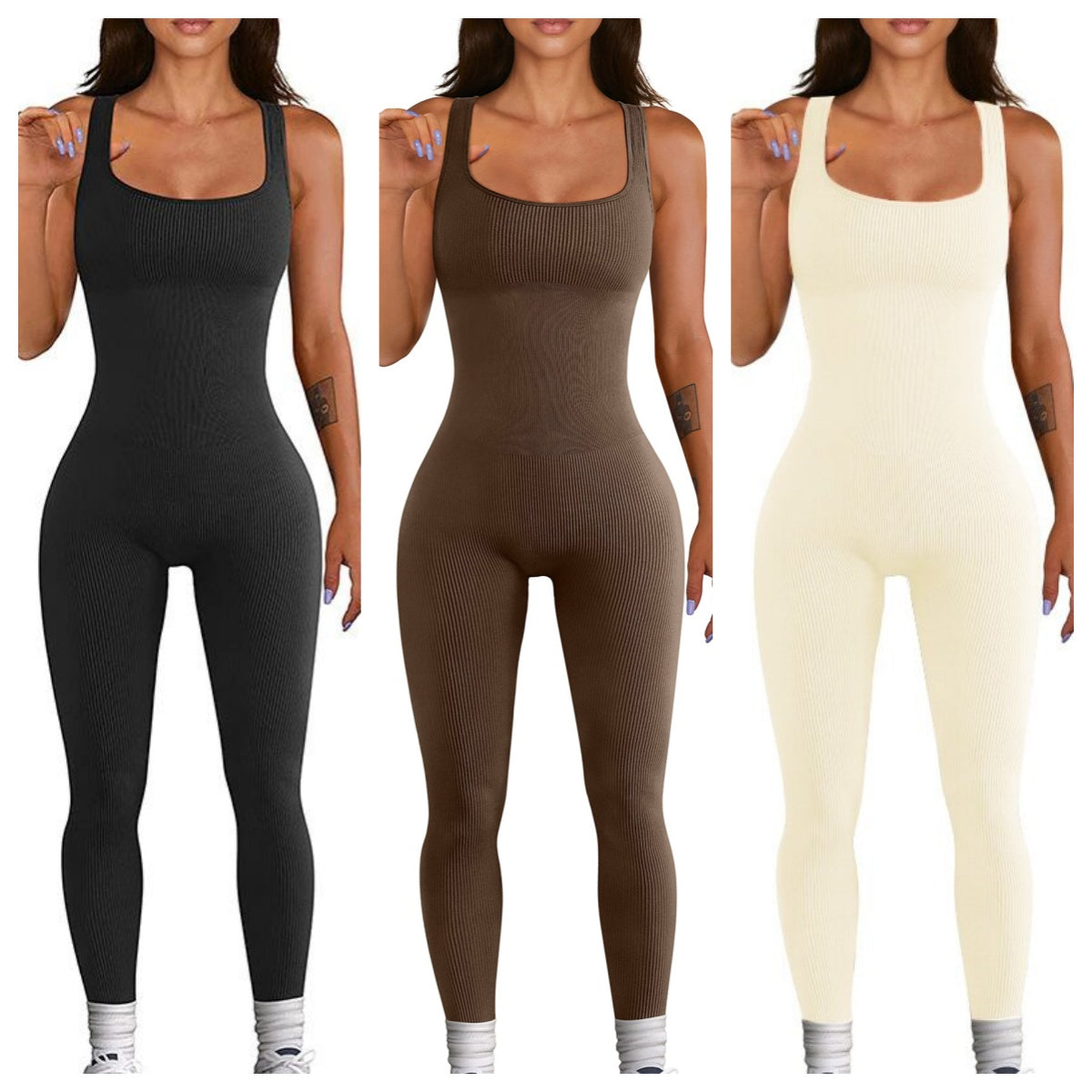 Women's Sleeveless Tank Bodysuit - product photo 3