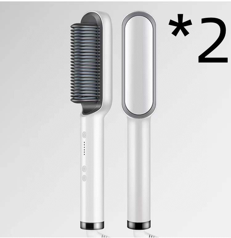 2-in-1 Hair Straightener & Curling Brush - product photo 14