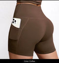 High-Waist Pocket Yoga Shorts - product photo 5