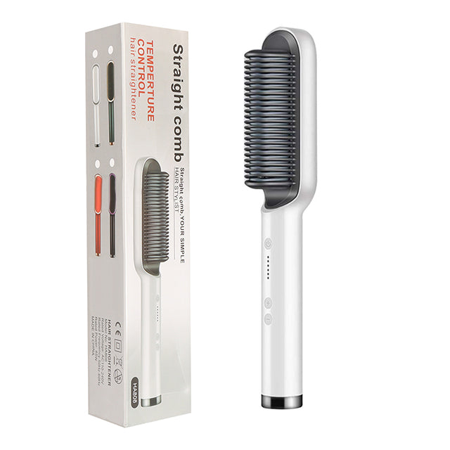 2-in-1 Hair Straightener & Curling Brush - product photo 35