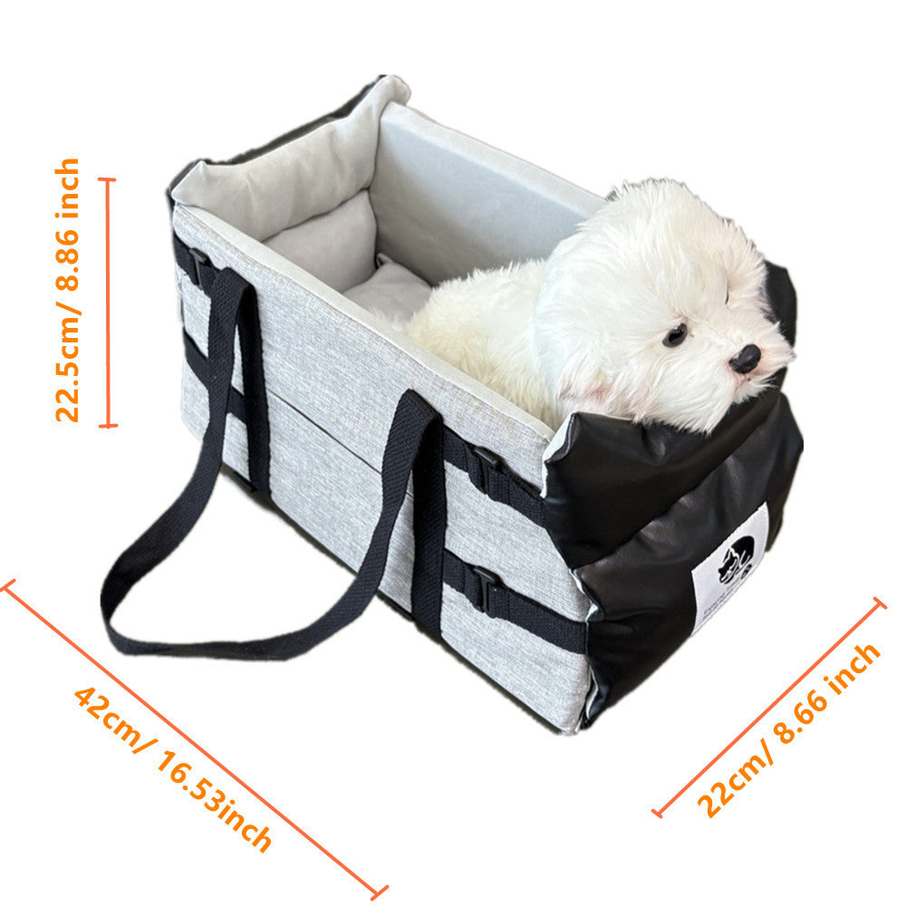 Leather Dog Bed Cat Carrier Car Seat Mat - product photo 6