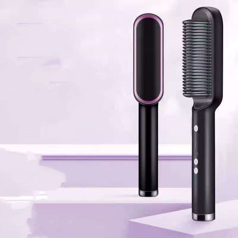2-in-1 Hair Straightener & Curling Brush - product photo 30