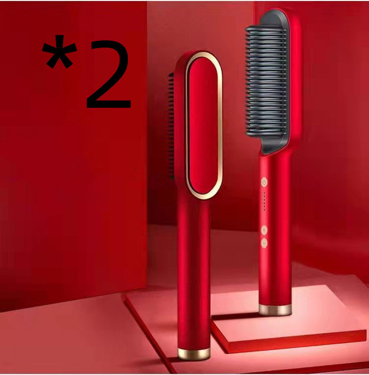 2-in-1 Hair Straightener & Curling Brush - product photo 7