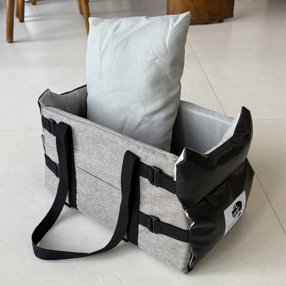 Leather Dog Bed Cat Carrier Car Seat Mat - product photo 5