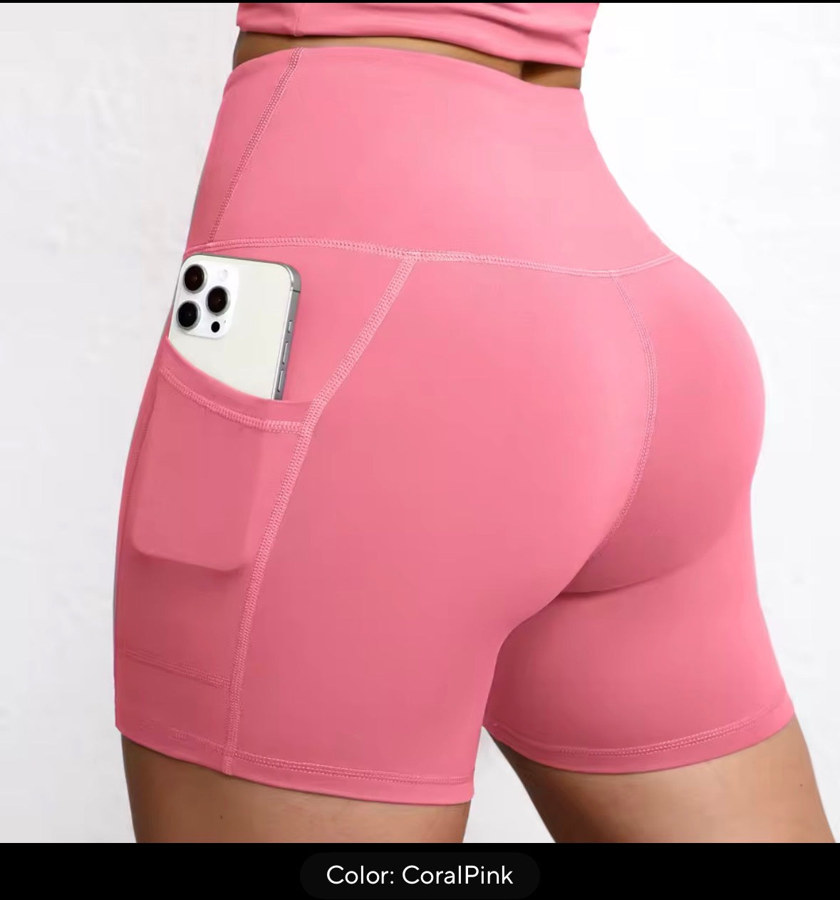 High-Waist Pocket Yoga Shorts - product photo 8
