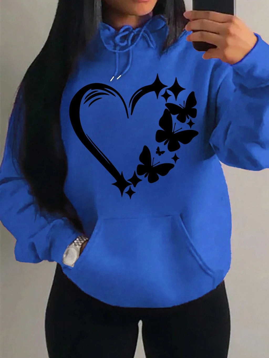 Trendy Butterfly Love Hoodie - product photo 4