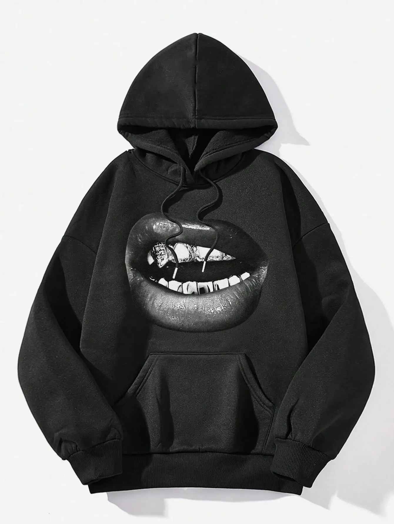 Chic Lip Print Women's Hoodie