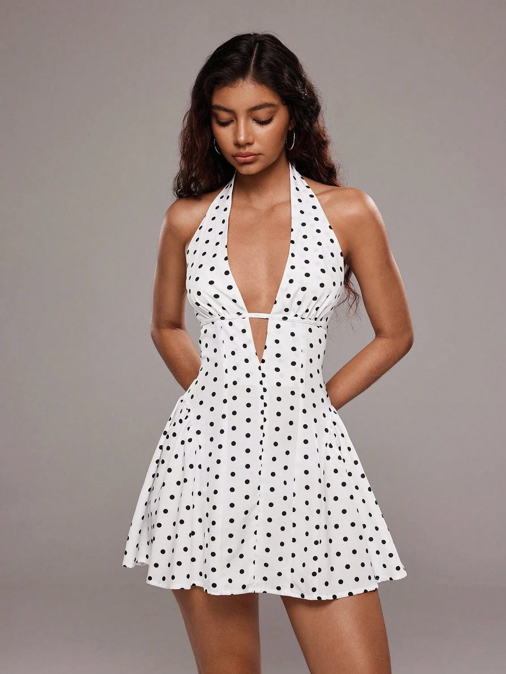 Chic Polka Dot Mini Dress