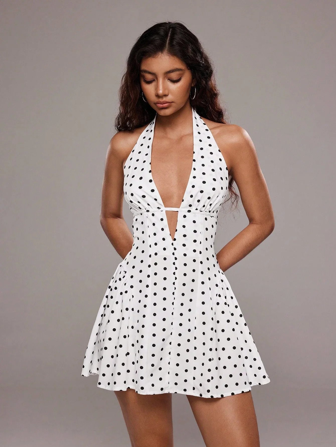Chic Polka Dot Mini Dress