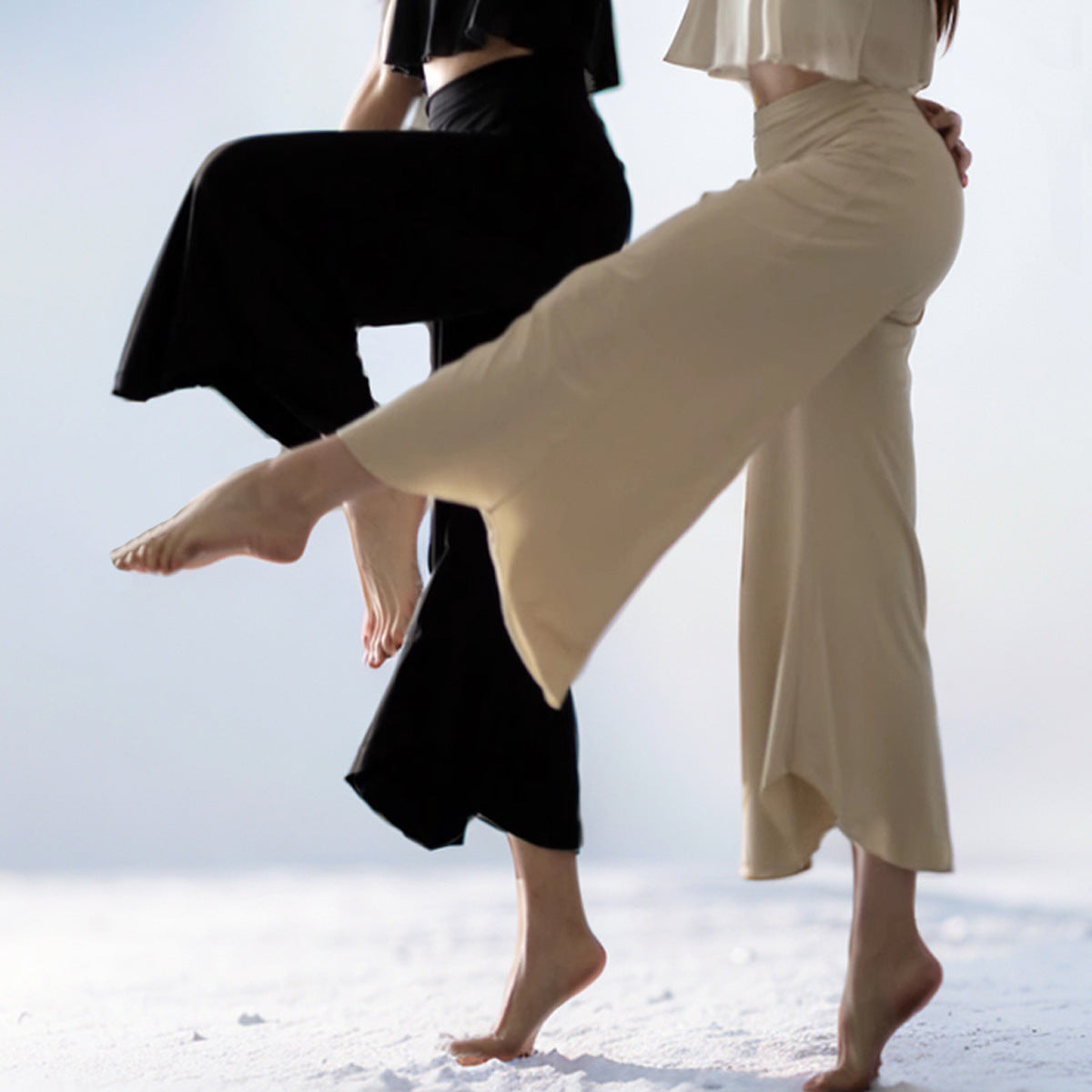 Floating Cloud Pants Yoga High Waist Loose Wide Leg Pants Training Pants Soft Waxy High Elastic Skin Breathable Lightweight Yoga Clothing for Women in Summer