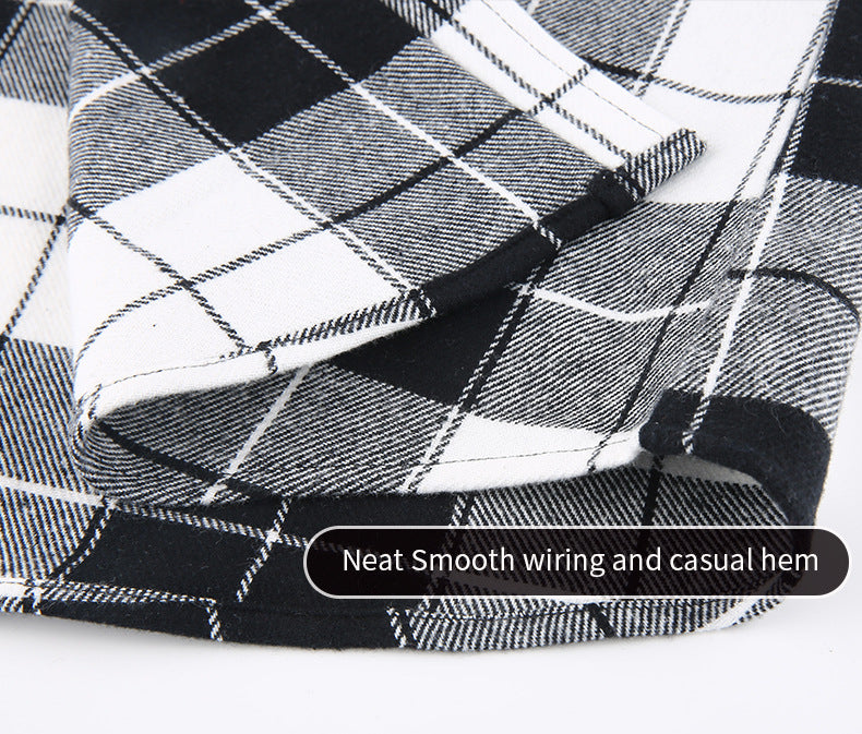 2026 Spring New Amazon Hot-Selling Loose Casual Flannel Long-Sleeve Hooded Plaid Shirt for Men with a High-End Feel
