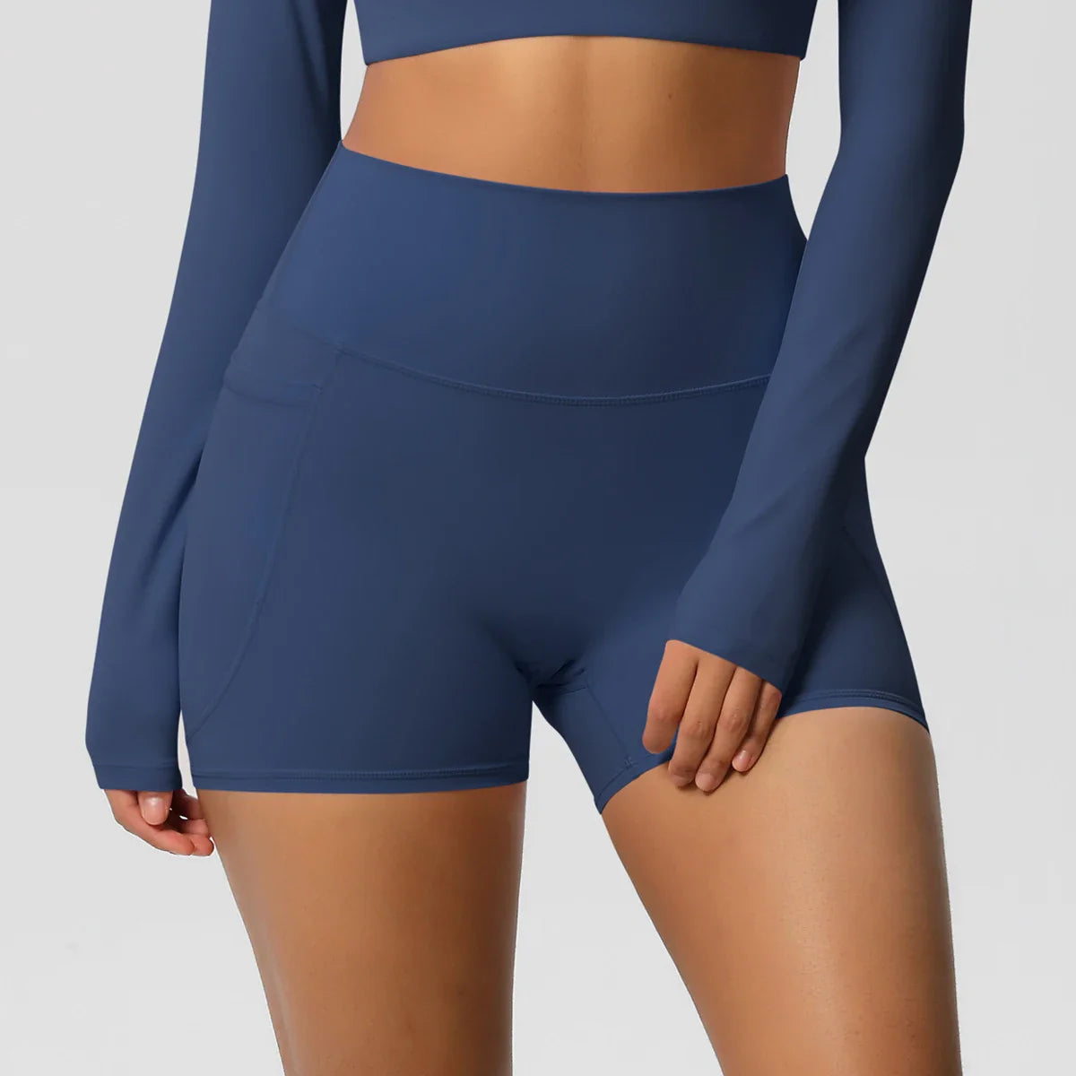 High-Waist Pocket Yoga Shorts