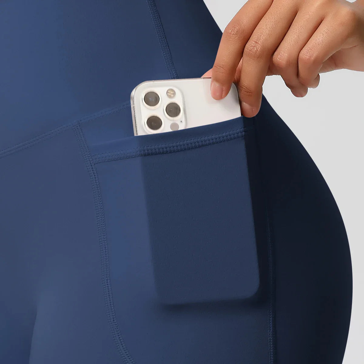 High-Waist Pocket Yoga Shorts