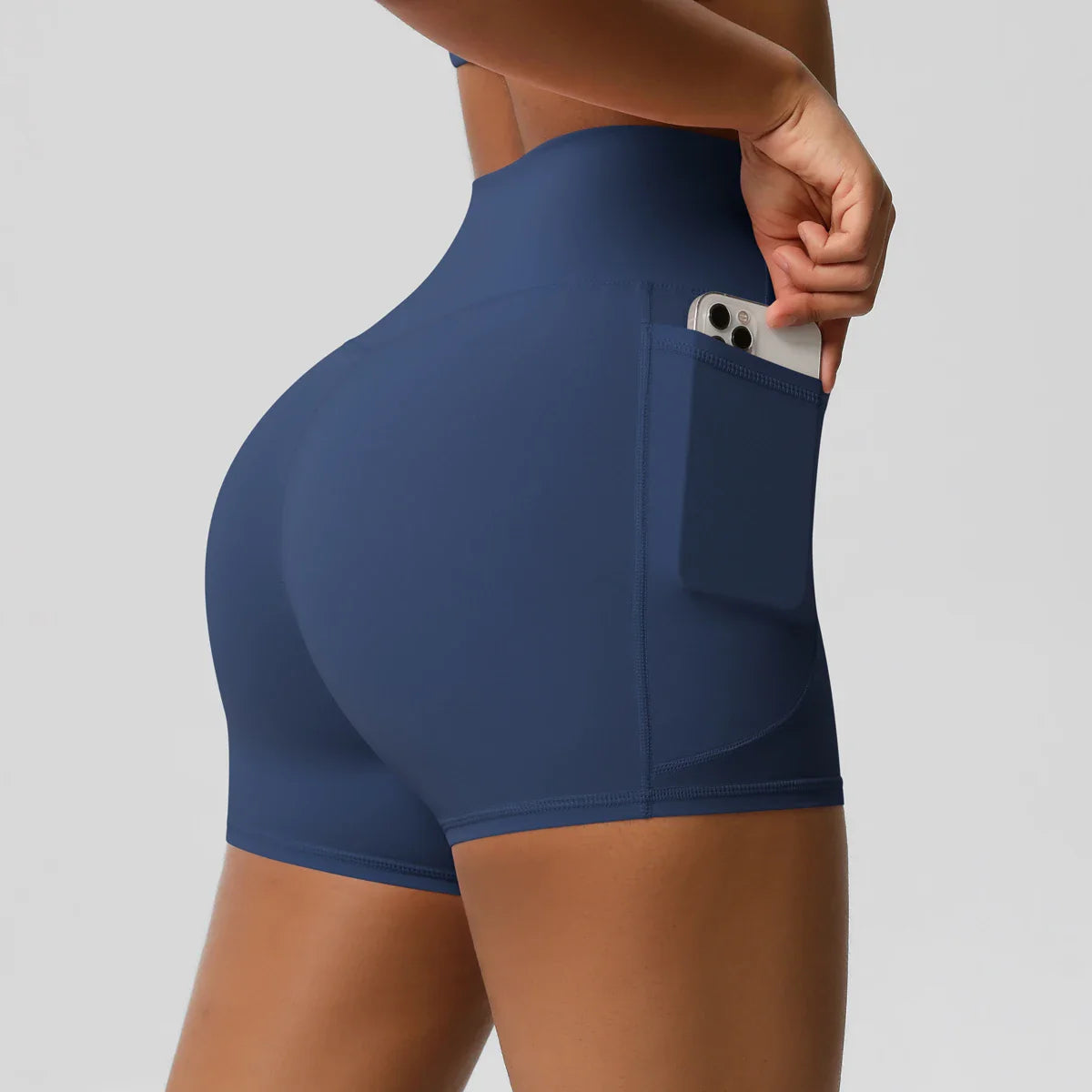 High-Waist Pocket Yoga Shorts