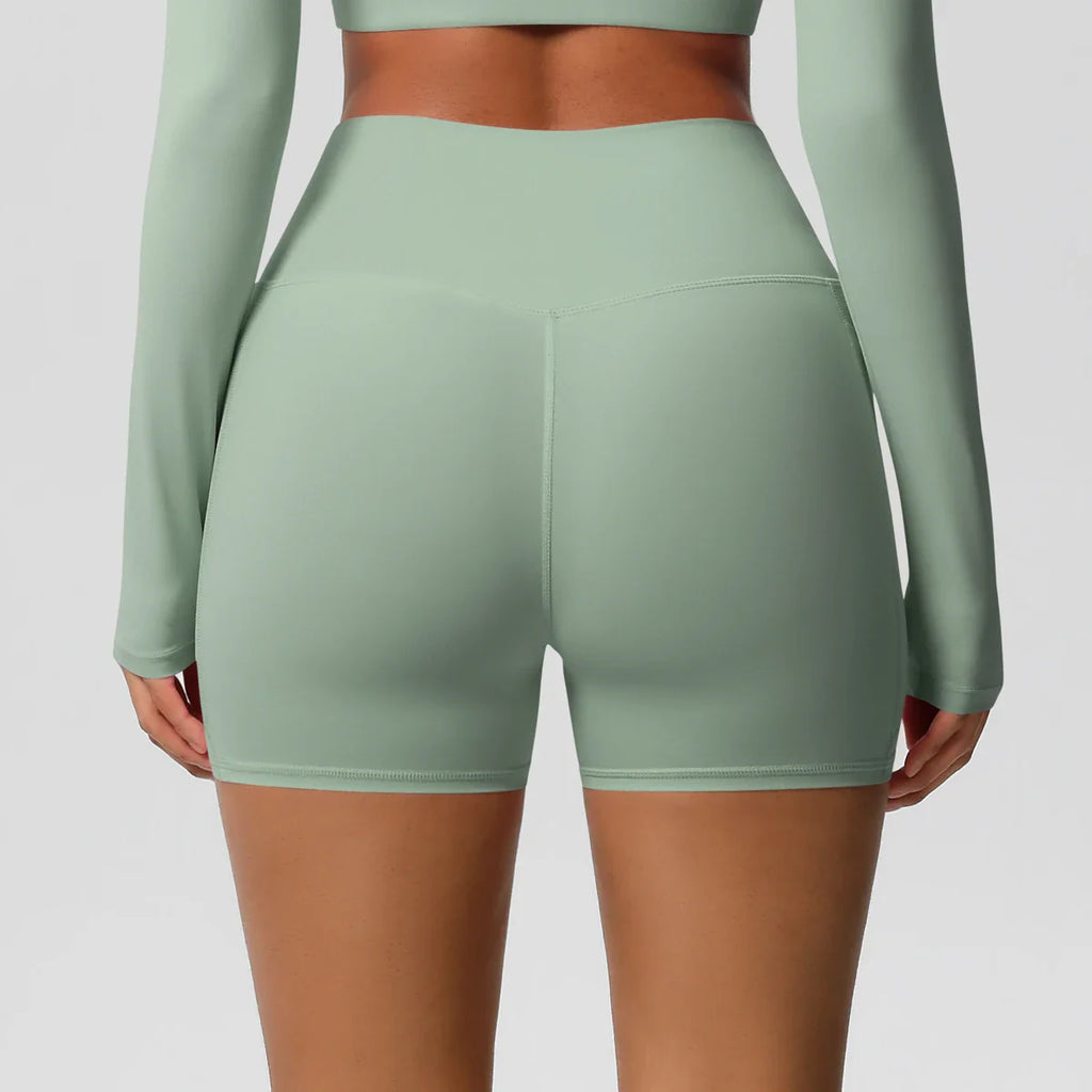 High-Waist Pocket Yoga Shorts