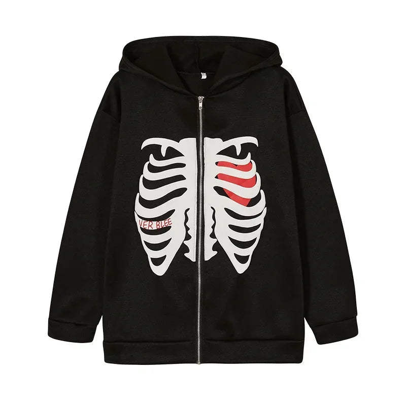 Chic Skeleton Hoodie for Women - product photo 6