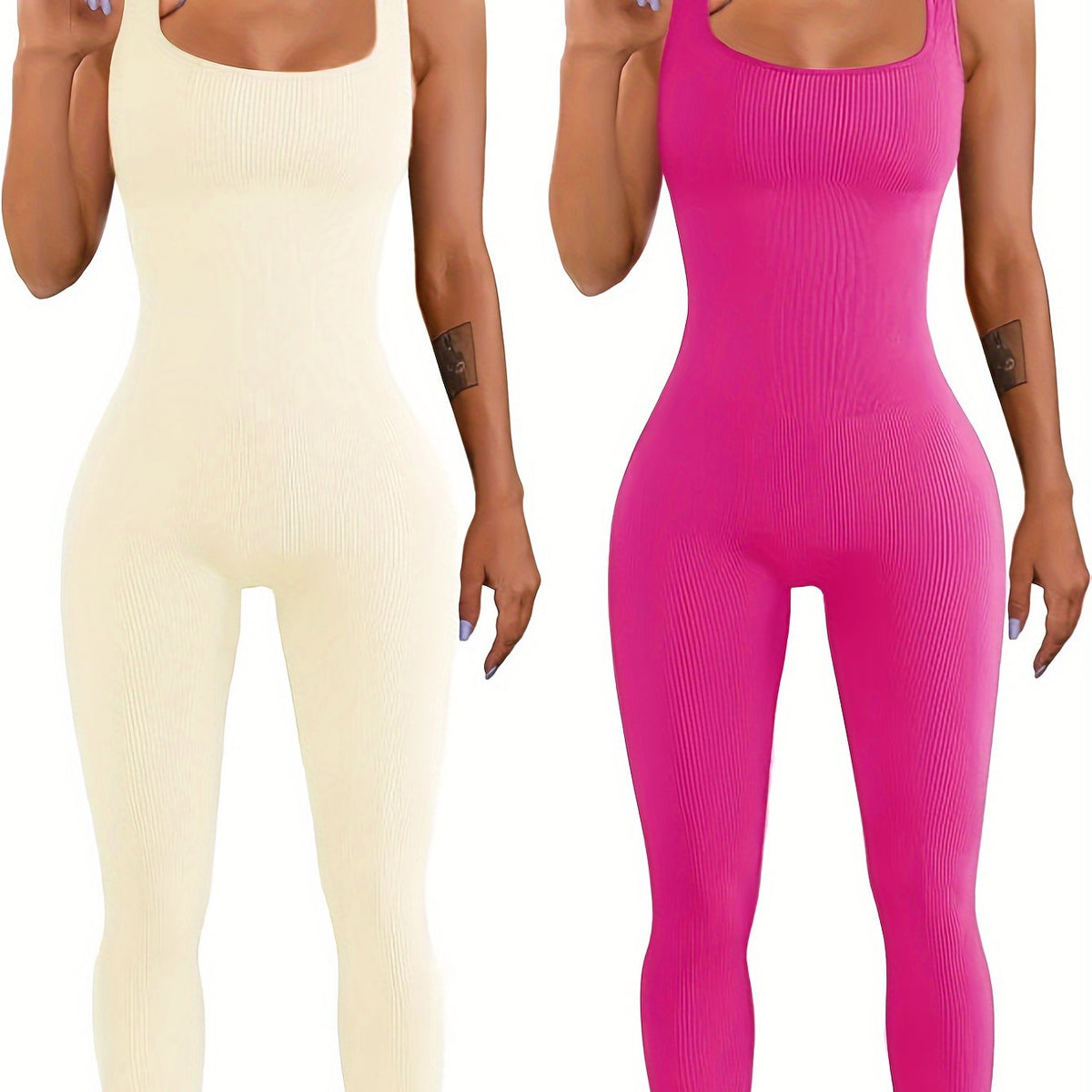 Women's Sleeveless Tank Bodysuit - product photo 2