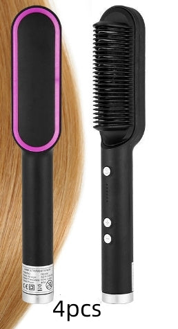 2-in-1 Hair Straightener & Curling Brush - product photo 6