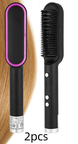 2-in-1 Hair Straightener & Curling Brush - product photo 12