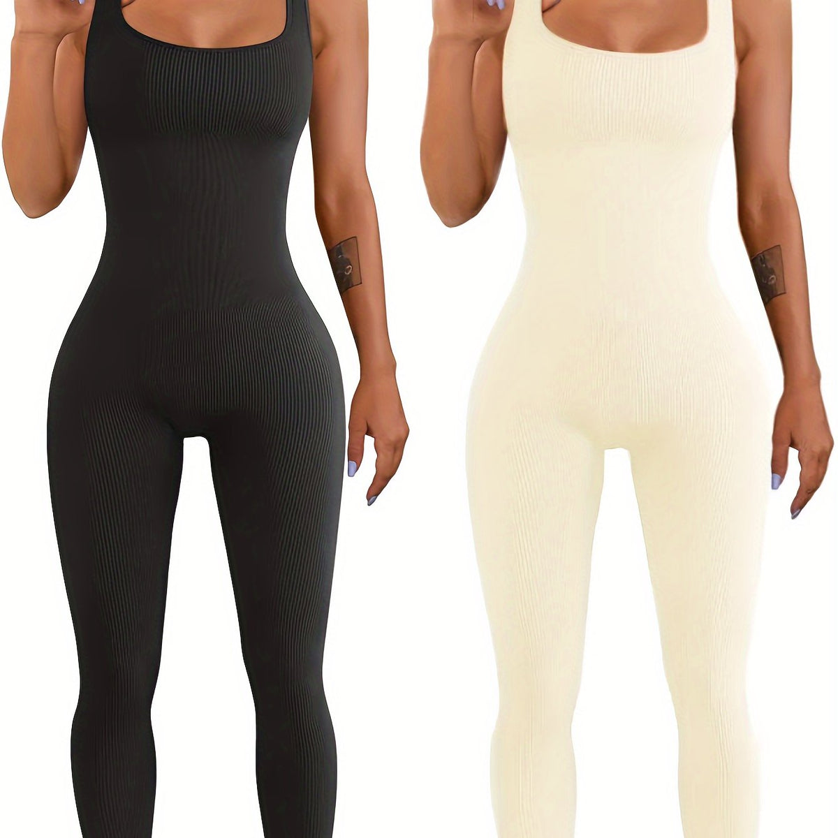 Women's Sleeveless Tank Bodysuit - product photo 13